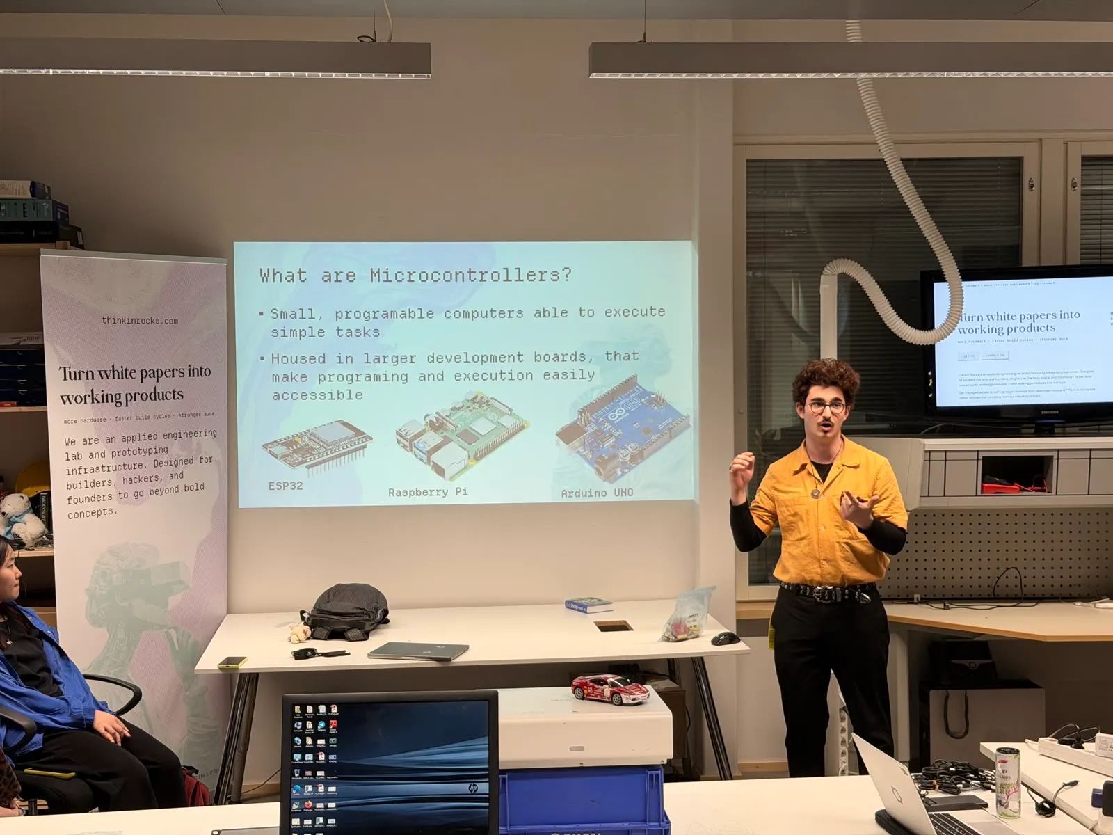 Lab interior during a workshop