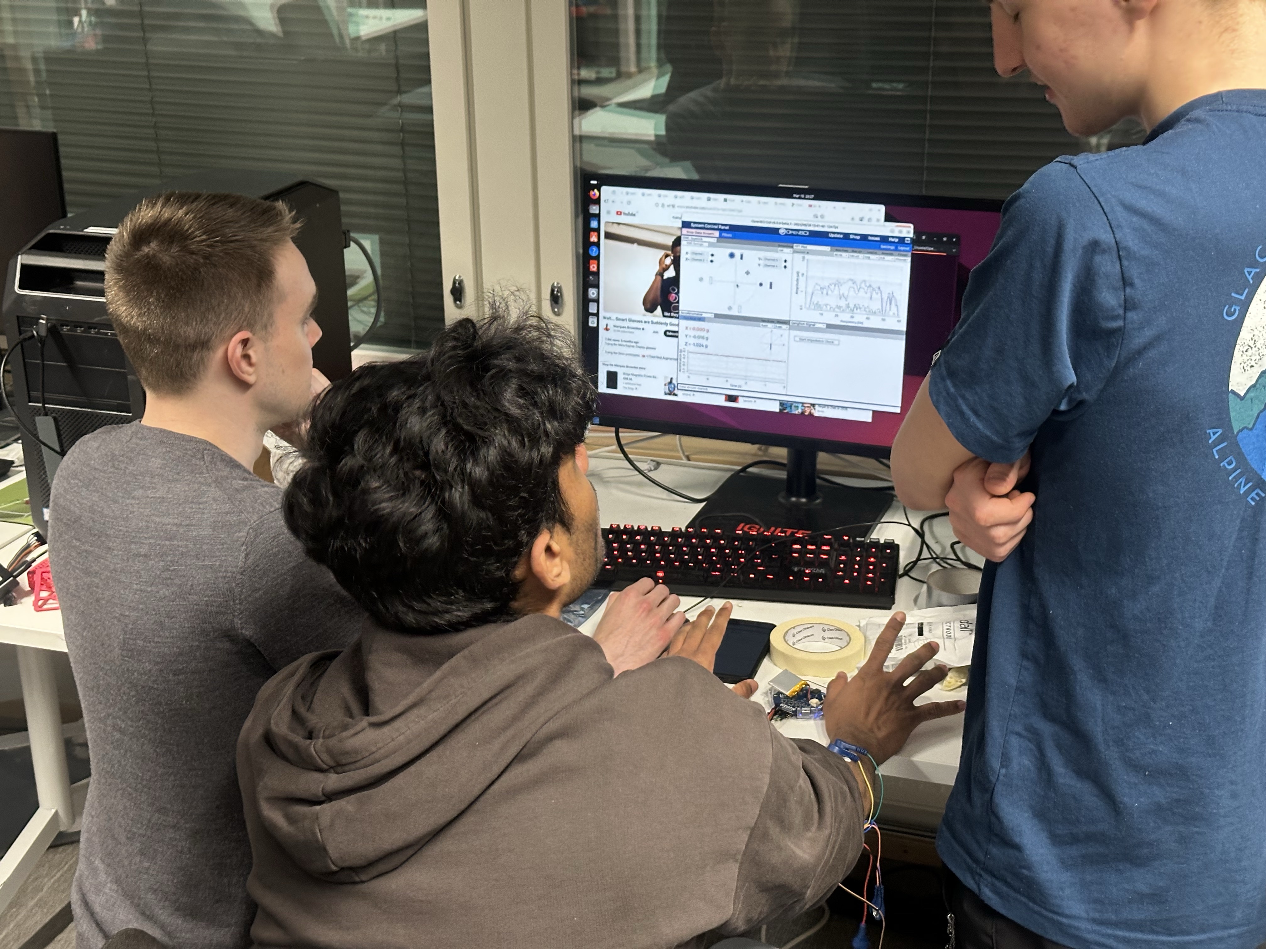 People working with biosensing